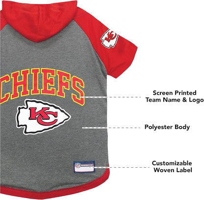 Pets First Kansas City Chiefs Sweat à Capuche T-Shirt Taille S