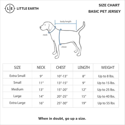 Little Earth Productions Maillot Basique NFL Pet Jerseys Unisexe pour Animaux de Compagnie