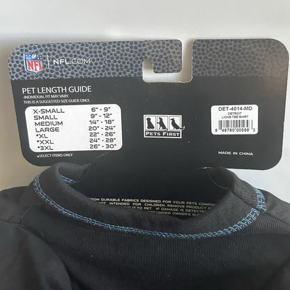 Detroit Lions Dog T Shirt Medium Pets First Shirt NFL Football