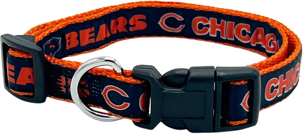 Pets First NFL Chicago Bears Pet Collar Size S