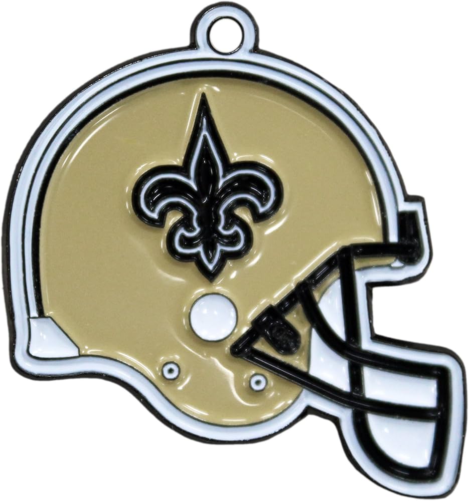New Orleans Saints NFL Pet Gift Box with 2 Licensed Dog Toys, 1 Logo-Embossed Physical Therapy, 1 NFL Jersey, 1 NFL Puppy Training Bells, and a Car Seat Belt