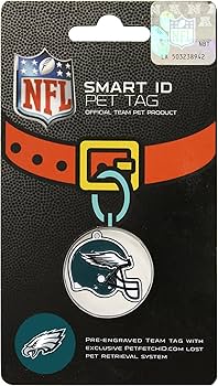 Philadelphia Eagles NFL Pet Gift Box with 2 Licensed Dog Toys, 1 Logo-Engraved Treat, 1 NFL Jersey, 1 NFL Puppy Training Bell, and 1 Car Seat Belt