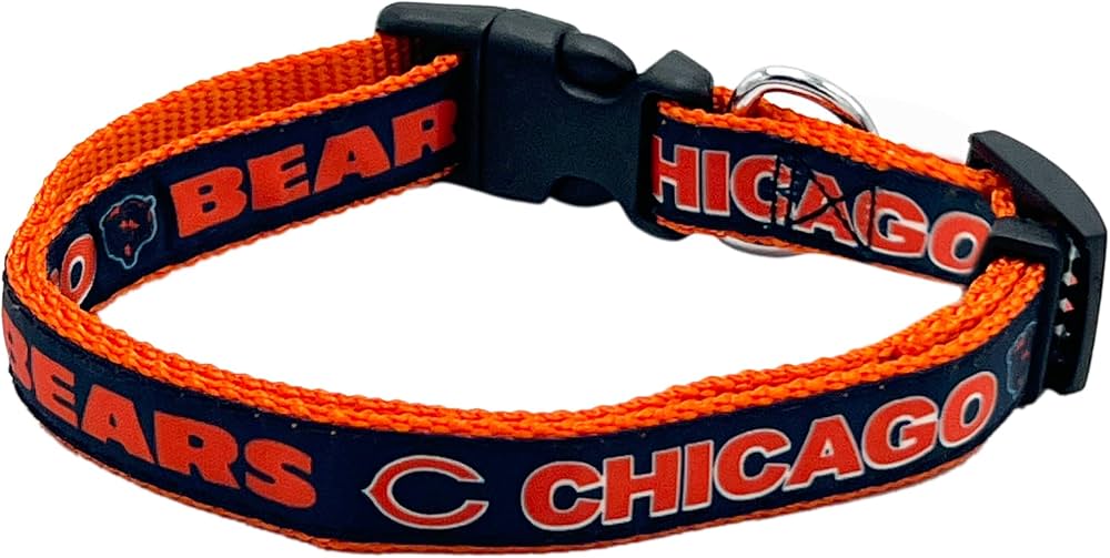 Pets First NFL Chicago Bears Pet Collar Size S