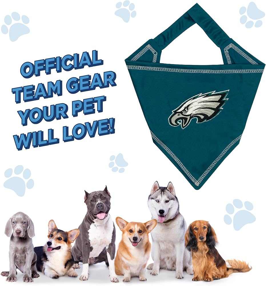 Pets First NFL Philadelphia Eagles Tie Bandana pour chien Taille L/XL