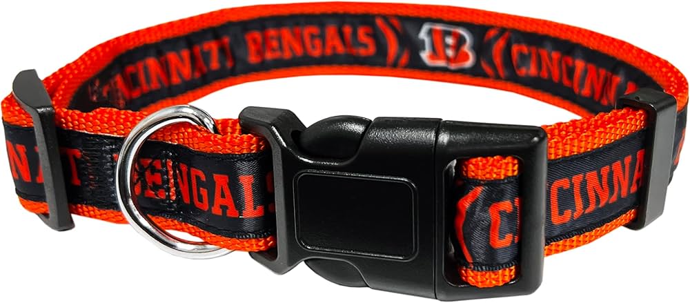 Pets First NFL Dog Collar Cincinnati Bengals Size M