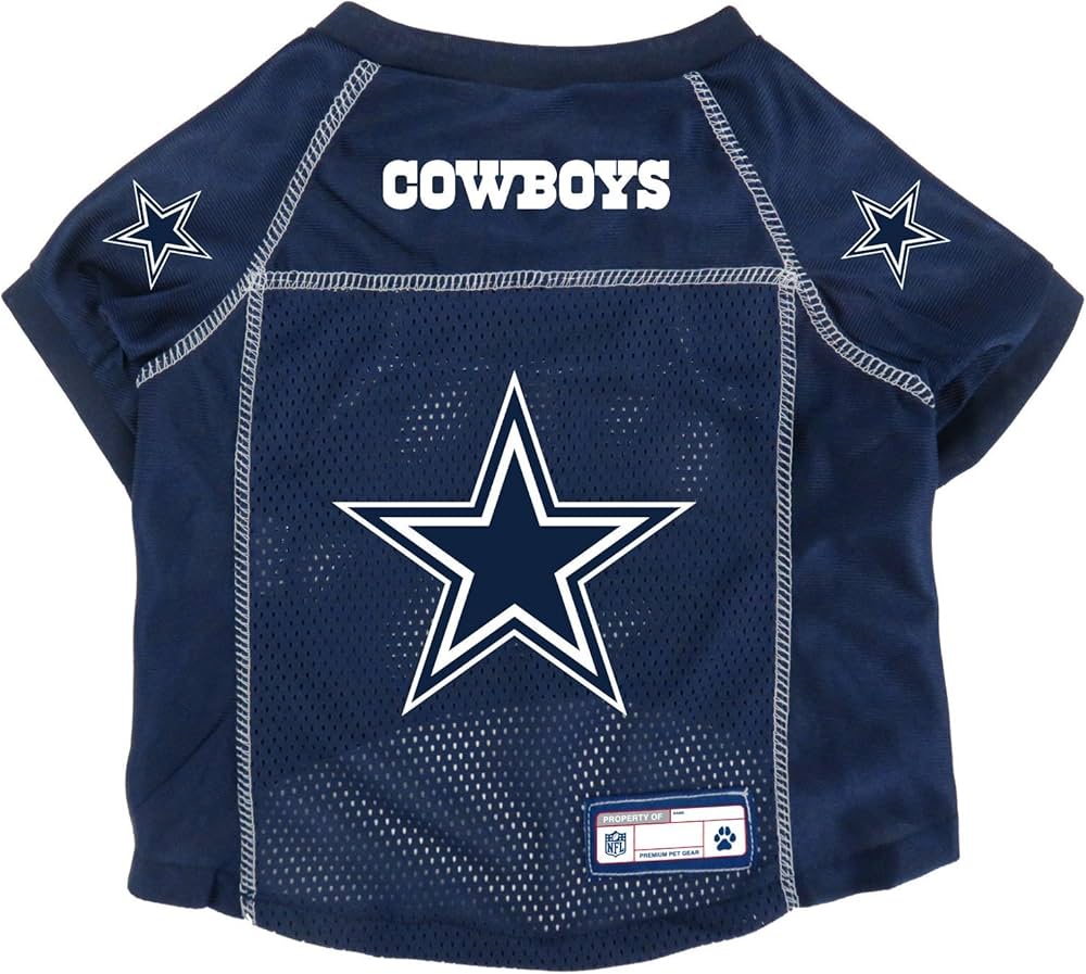 Littlearth Pet Fan Gear NFL Dallas Cowboys Maillot pour chien Bleu marine Taille L